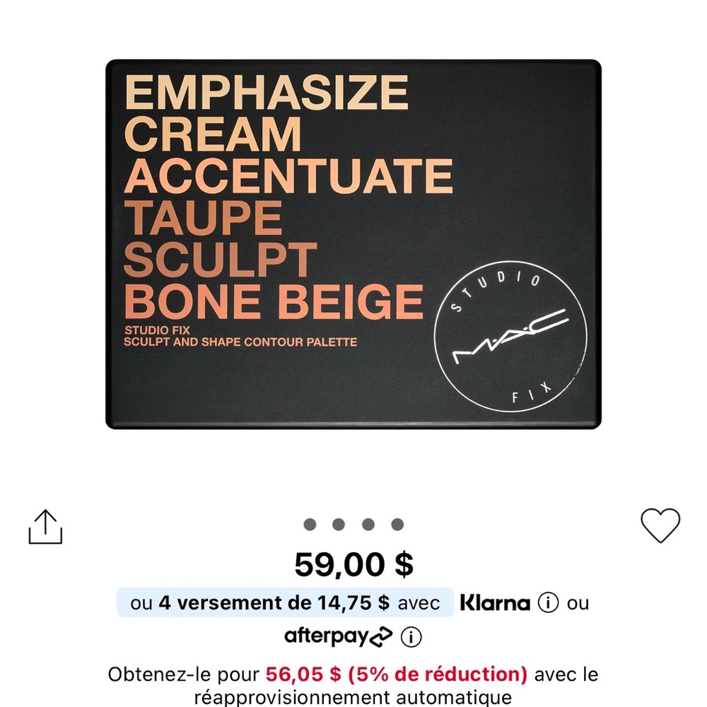 MAC Cosmetics Studio Fix Sculpt and Shape Contour Palette